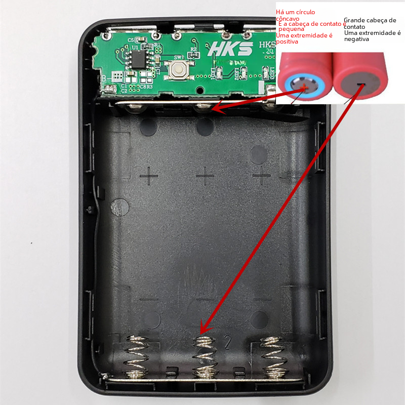 EasyCraft 18650 Battery Hub with 3 USBs