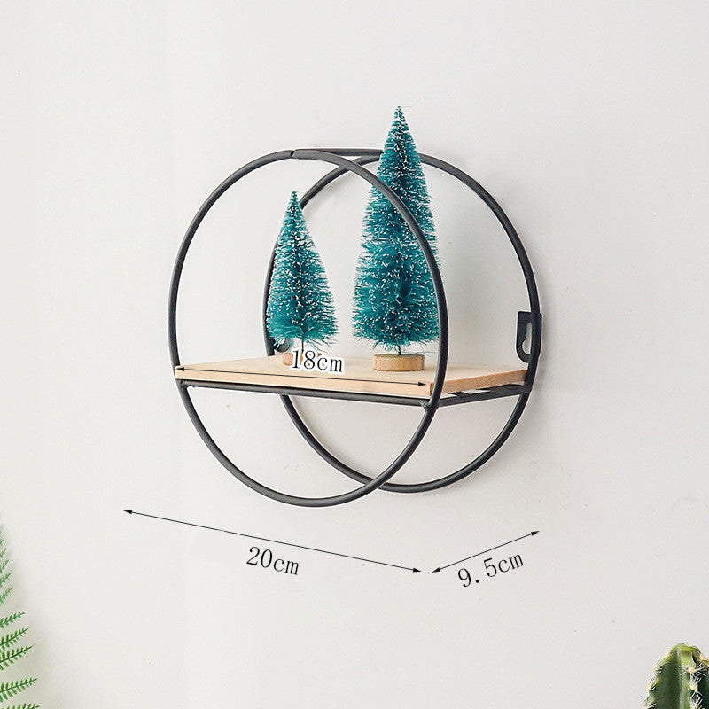 Nordic Iron Wall Shelf for Living Room and Kitchen