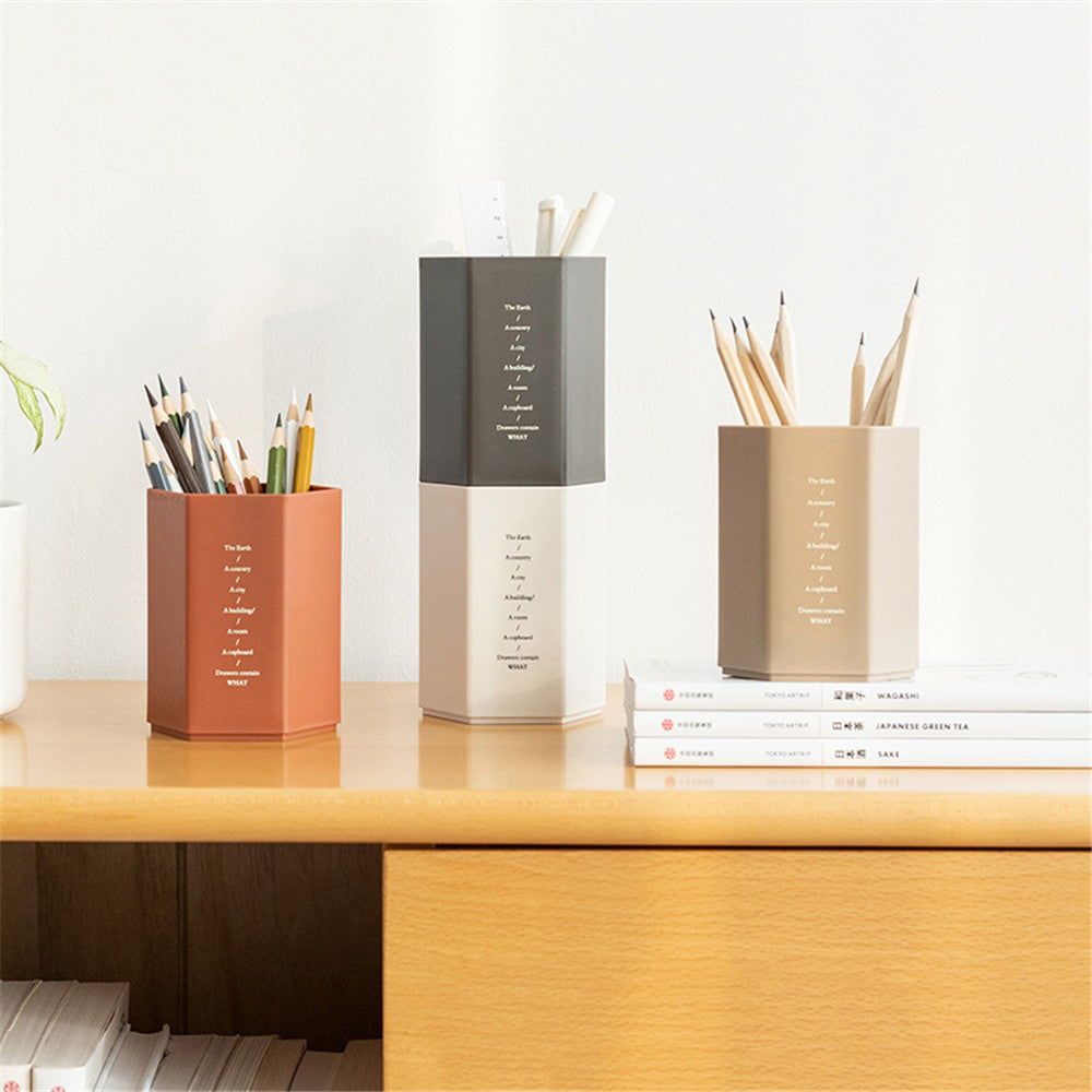 Modern Functional Pen Holder for Office Desktop Storage