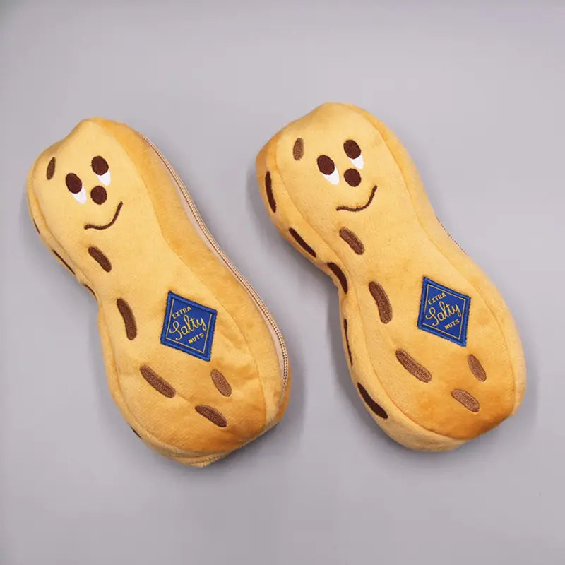 Plush Peanut Pencil Case