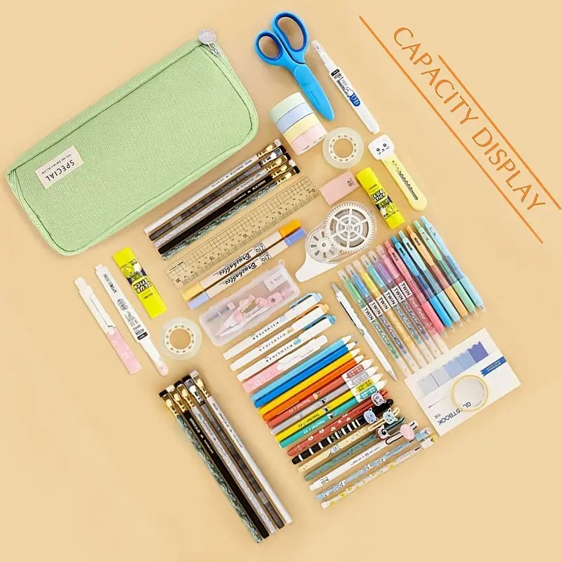 Versatile High-Capacity Student Pencil Case