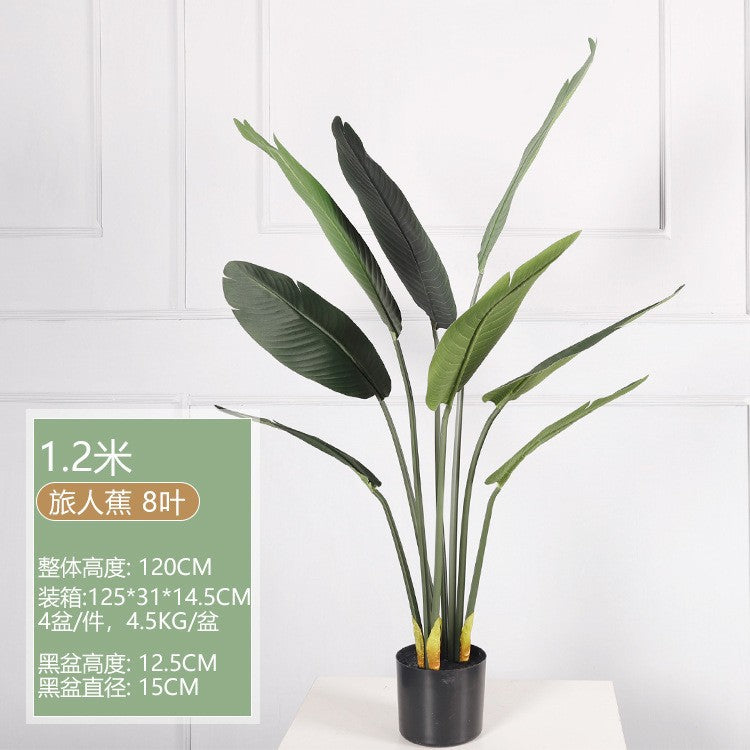 European Style Faux Traveler's Banana Tree Décor