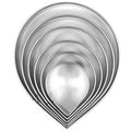 6-Piece Stainless Steel Fondant Cake Rose Mold Set