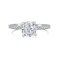 Sterling Silver Elegance Horse Eye Diamond Ring