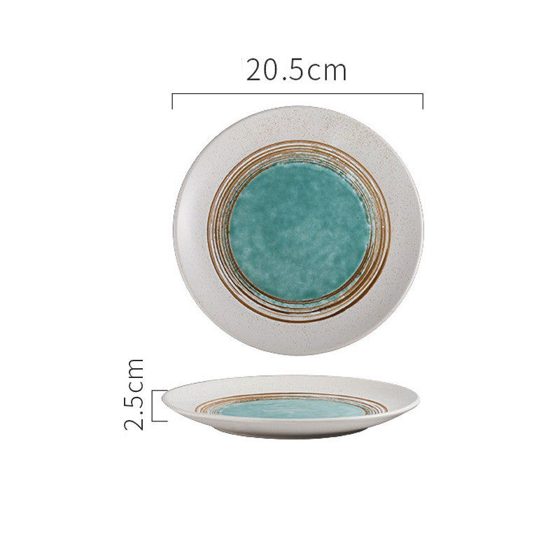 Japanese Ceramic Creative Steak Plate for Household Use