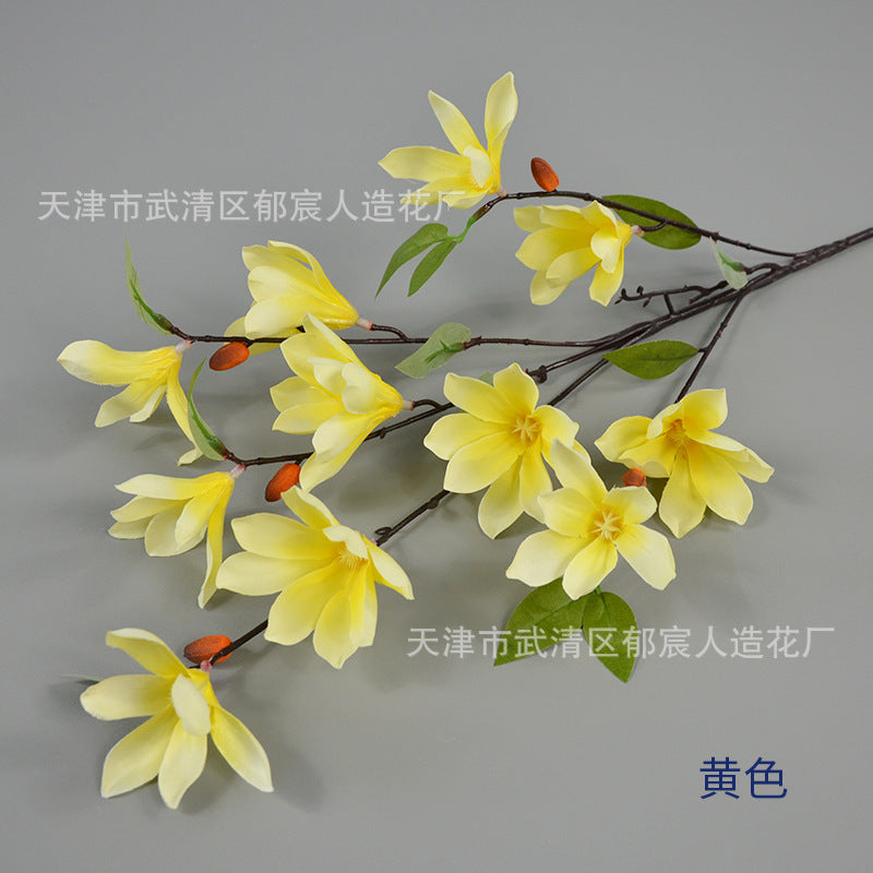 Elegant Silk Magnolia Stem for Weddings