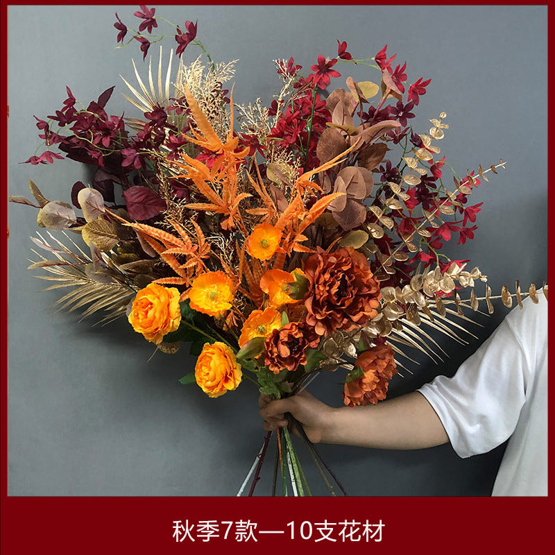 Autumn Elegance Silk Flower Bouquet