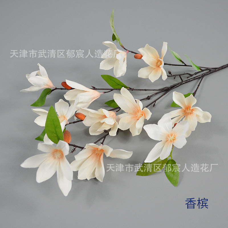 Elegant Silk Magnolia Stem for Weddings
