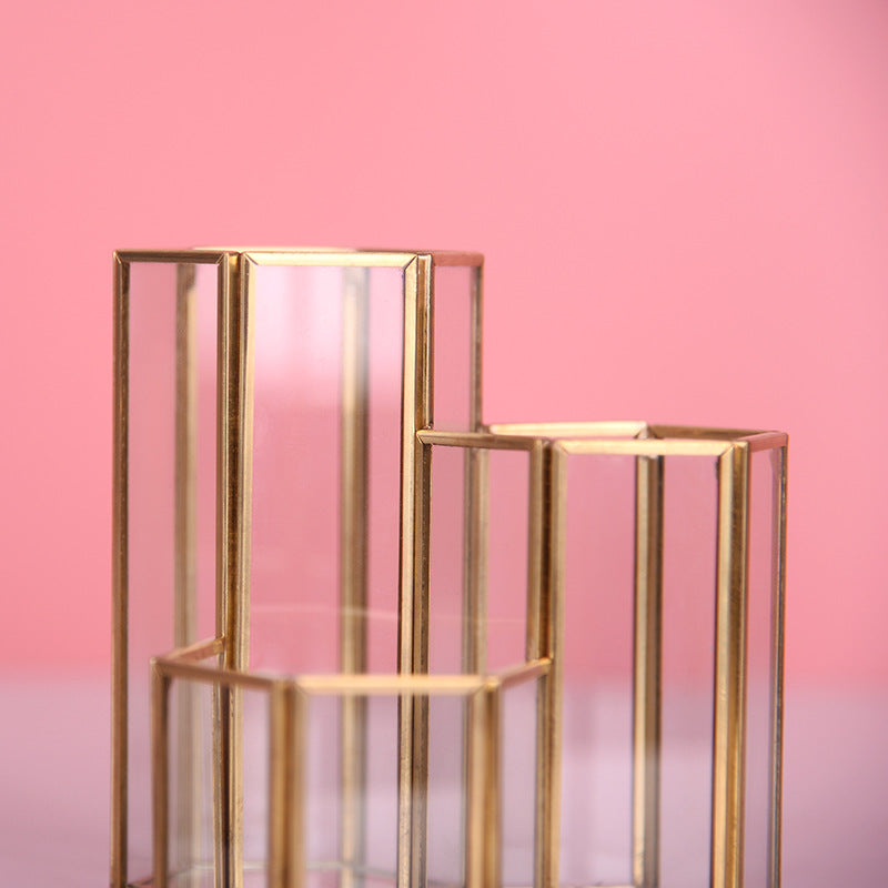 Nordic Hexagonal Glass Organizer