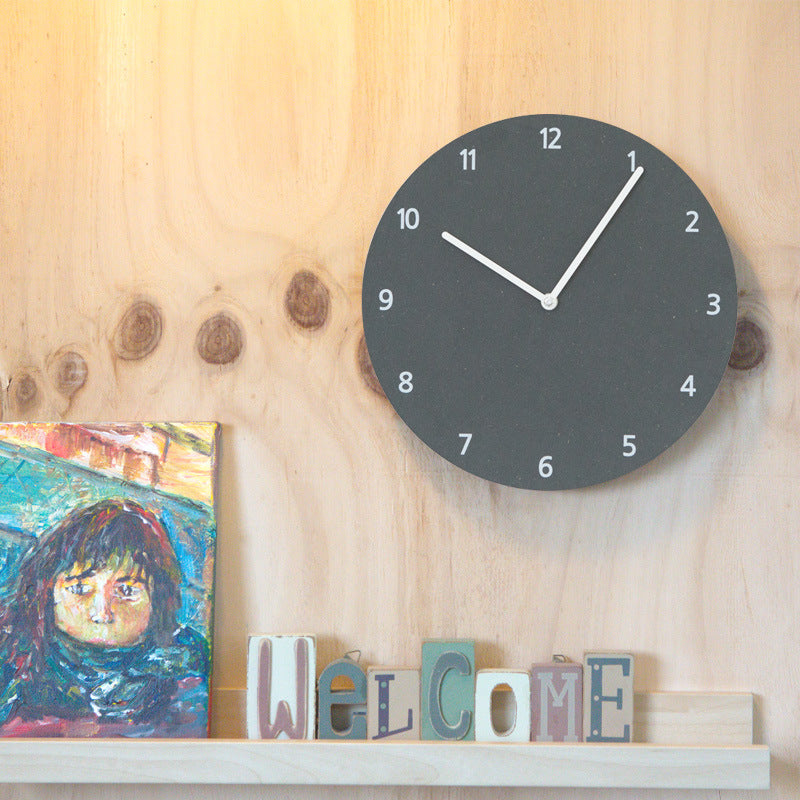 Modern Minimalist Round Silent Wall Clock for Home